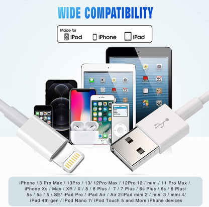 3Pack 6FT Charging Cords  Compatible with iPhone 