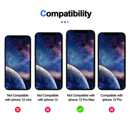 Iphone 12Pro Max Case with Lanyard Built-In Screen Protector 360° Protection Dustproof Waterproof