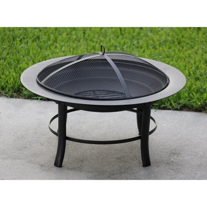 28" Fire Pit with PVC Cover and Spark Guard