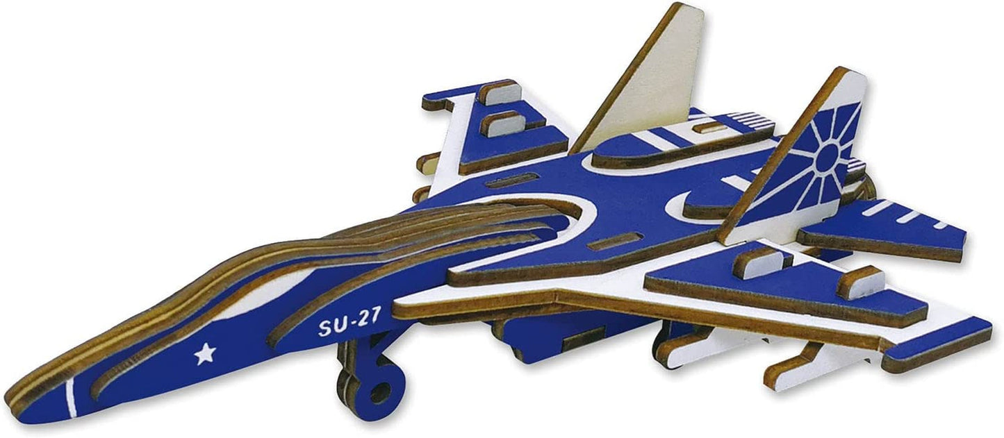  3D Wooden Puzzle Model Fighter Jet