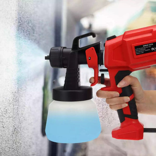 600W Paint Sprayer Gun, 800Ml Electric Airless HVLP Spray Gun with 3 Nozzles for inside / Outside