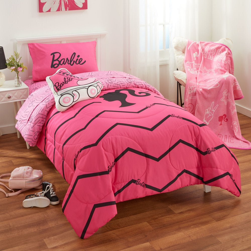 Barbie Kids Fleece Throw, 46"X60", Pink