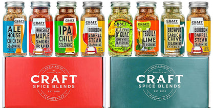Craft Spice Blends Small Batch Seasoning & Rub Gift Set | All Natural Cooking and Grilling | Fun Mother's or Father's Day Gift