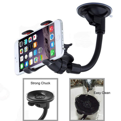 360° Car Windshield Mount Cradle Holder Stand for Mobile Cell Phones & GPS