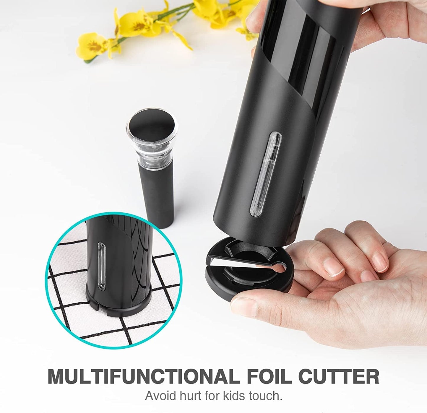 Automatic Wine Bottle Opener & Corkscrew Gift Set