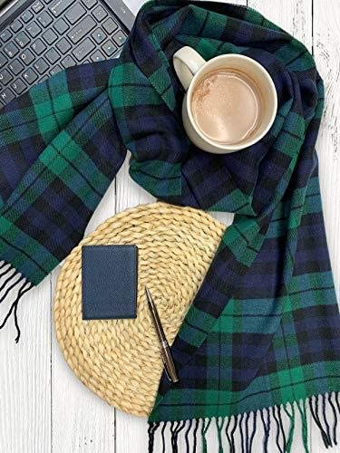 Calvia Cashmere Feel Scarf - Super Soft & Warm for Winter - Elegant Looks for Women & Men