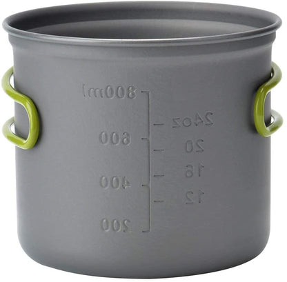wuudi Camping Equipment, Outdoor Camping Pots and Pans Set 2PCS Camping Cookware