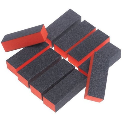 10 Piece: 4-Way Sanding Buffing Nail Polisher File