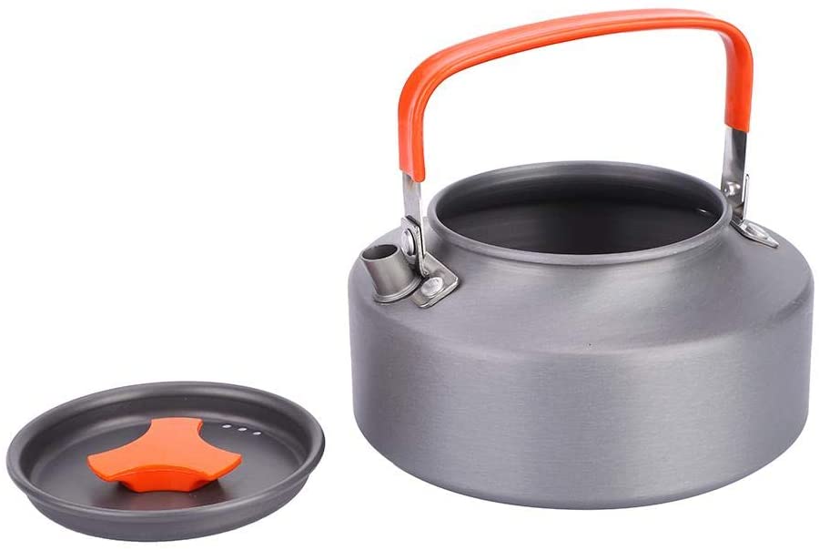 VGEBY1 Tea Pot, Water Kettle Teapot Coffee Pot 1.1L Outdoor Camping Teapot Safe and Heat Resistant Cooking Outdoor Equipment