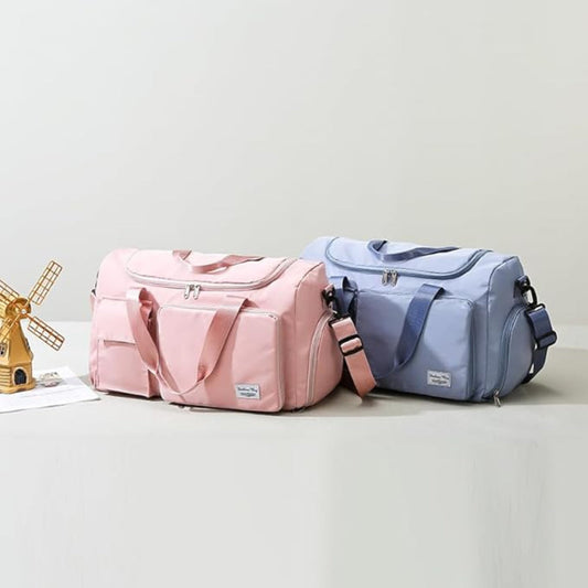 Travel Duffel Tote Bag – Weekender & Overnight Carry-On Bag for Women, Sports & Gym Duffle with Trolley Sleeve