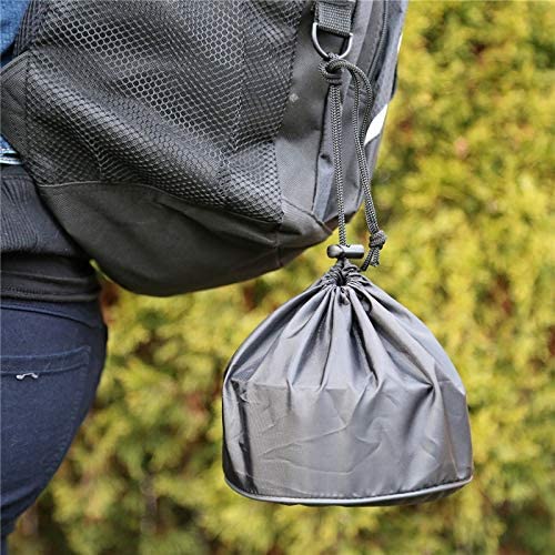 N Camping Cookware Mess Kit, Backpacking Gear and Hiking Outdoors Bug Out Bag Cooking Equipment 10 Piece Cookset | Lightweight, Compact, Durable Pot Pan Bowls with Free Folding Spork and Nylon Bag