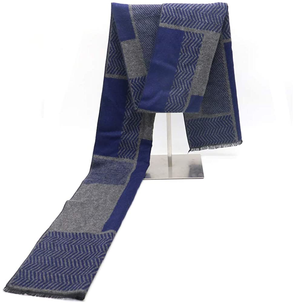 Men's Winter Warm Cashmere Scarf,Fashion Lightweight and Soft Scarves