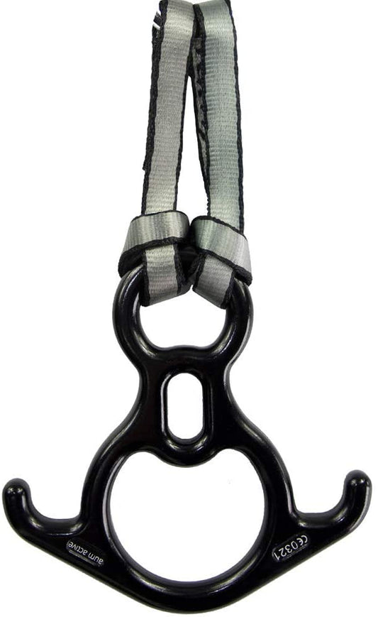 Aum Active Aerial Silks Beginner Kit - Acrobatic Flying Dance Yoga Trapeze Aerial Yoga Hammock Swing - Includes 9 Yards of Aerial Tricot Fabric, Hardware & Guide - for Rigging Point Upto 13ft