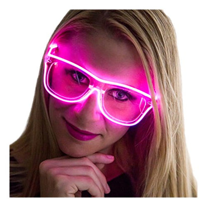 Neon Nightlife Clear Lens Light Up Glasses