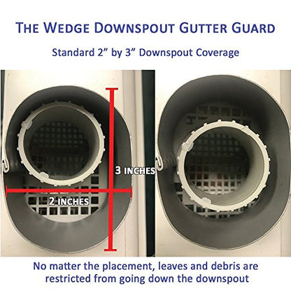 4 Pack The Wedge Downspout Gutter Guard