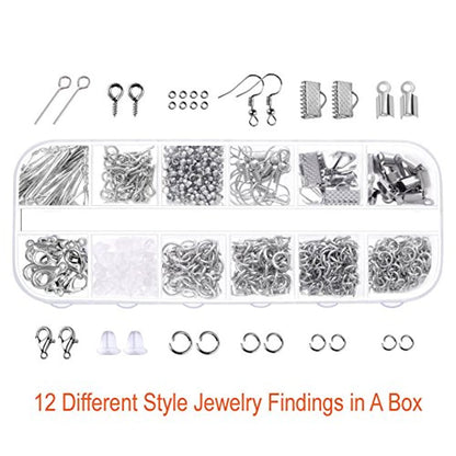 AL-Tools Jewelry Making Supplies Kit with Jewelry Tools, Jewelry Wires and Jewelry Findings for Jewelry Repair and Beading