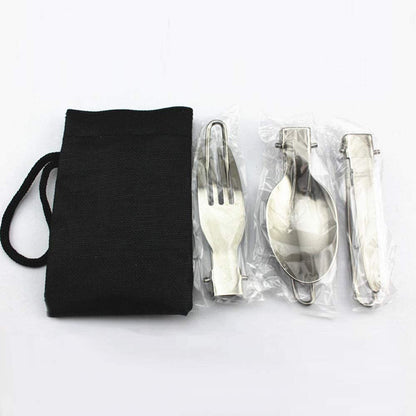 DZRZVD Portable Utensils Travel Camping Cutlery Set Including Knife Fork Spoon Chopsticks Cleaning Brush Straws Portable Case Stainless Steel Flatware Set