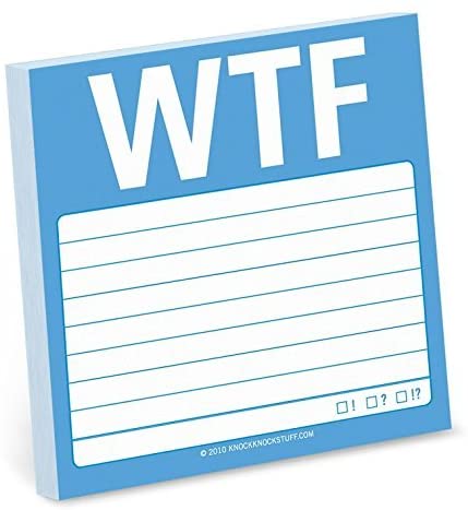 Funny Mental Note Sticky Notepad