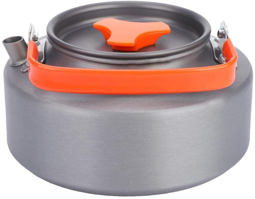 VGEBY1 Tea Pot, Water Kettle Teapot Coffee Pot 1.1L Outdoor Camping Teapot Safe and Heat Resistant Cooking Outdoor Equipment