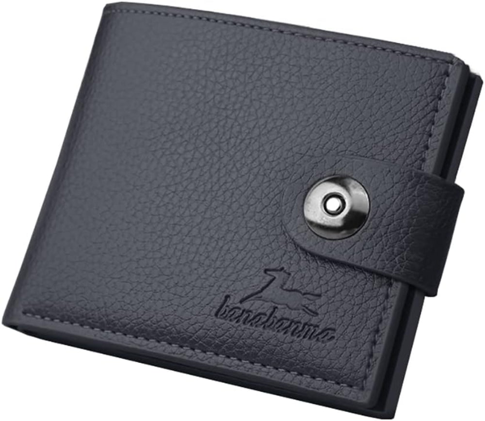 Slim Wallet for Men – Bifold Minimalist Wallet with Coin Purse, Card Holder & Money Clip