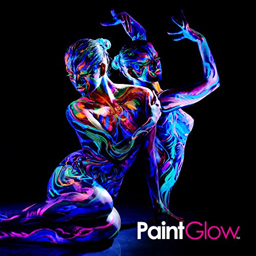 Set of 6 Tubes Neon Fluorescent UV Glow Blacklight Face and Body Paint