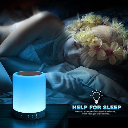 Smart Touch Control Night Light with Bluetooth Speaker