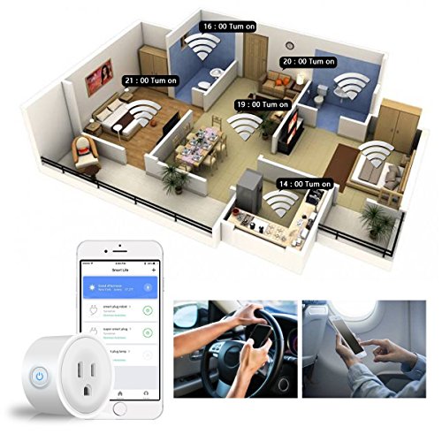 4 Pack: WiFi Smart Plug Outlet Adapters