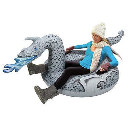 GoFloats Winter Snow Tube - The Ultimate Sled (Choose from Unicorn, Ice Dragon, Polar Bear, Penguin, Flamingo)