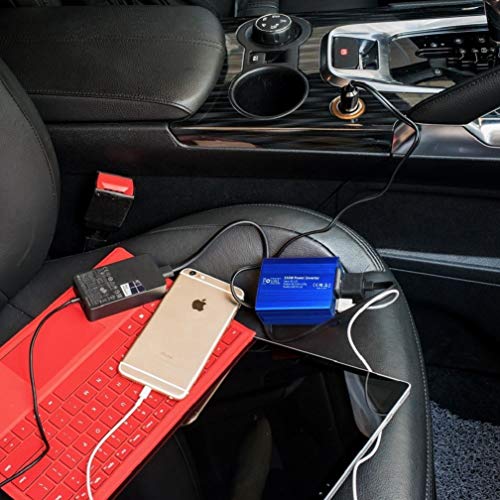 150W Car Outlet Power Converter with 3.1A Dual USB Charge Ports