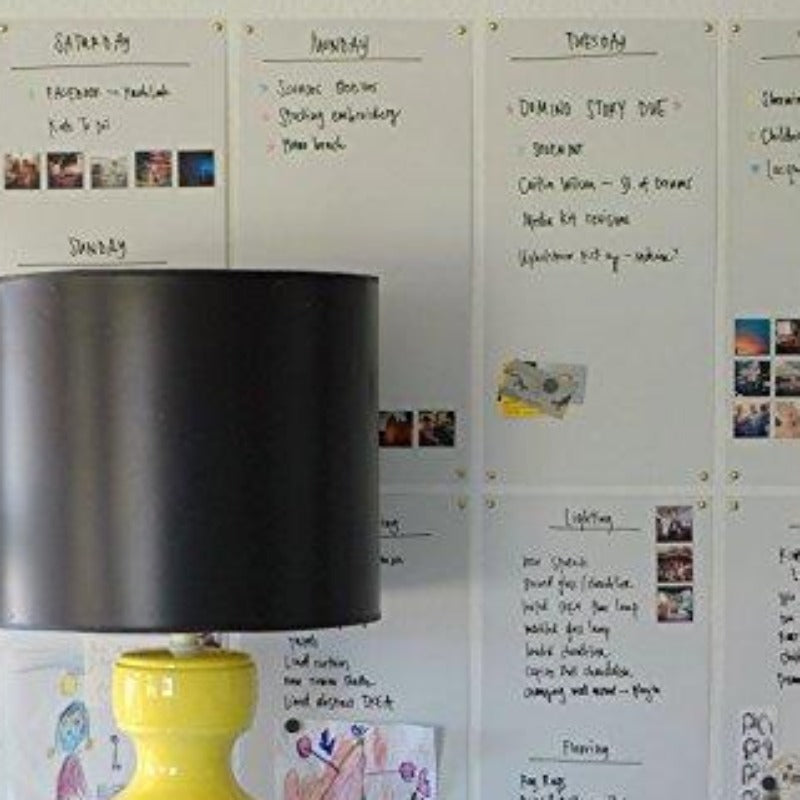 Large 17.8" x 78.7" Self-Adhesive Peel And Stick Whiteboard Wall Sticker With Free Dry Erase Markers