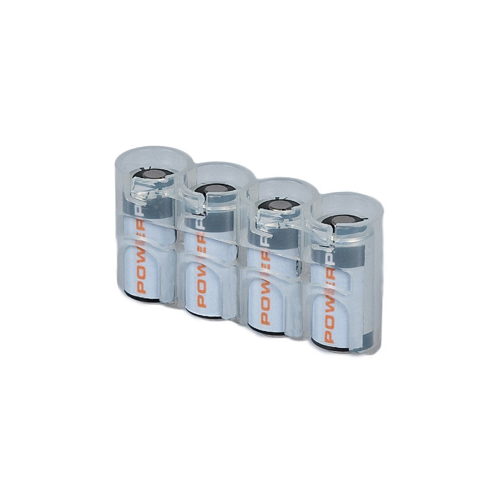 Storacell by Powerpax SlimLine CR123 Battery Caddy, Military Green, Holds 4 Batteries
