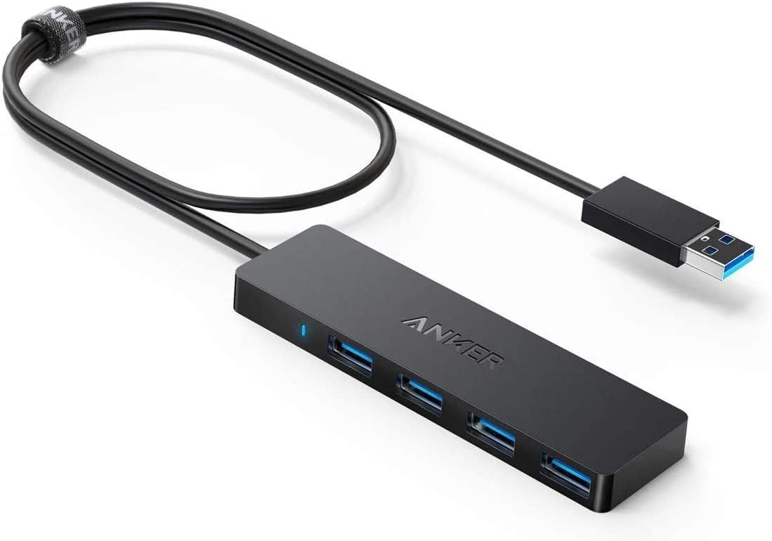 USB Hub 4 Ports, Multiple USB 3.0 Hub, USB Splitter for Laptop