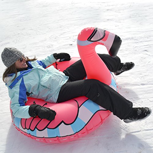 GoFloats Winter Snow Tube - The Ultimate Sled (Choose from Unicorn, Ice Dragon, Polar Bear, Penguin, Flamingo)