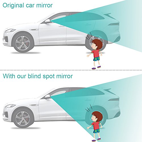 2 Pack: Convex Adjustable Blind Spot Mirrors