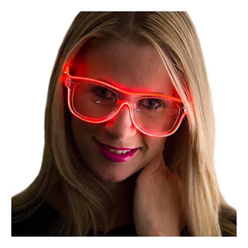 Neon Nightlife Clear Lens Light Up Glasses