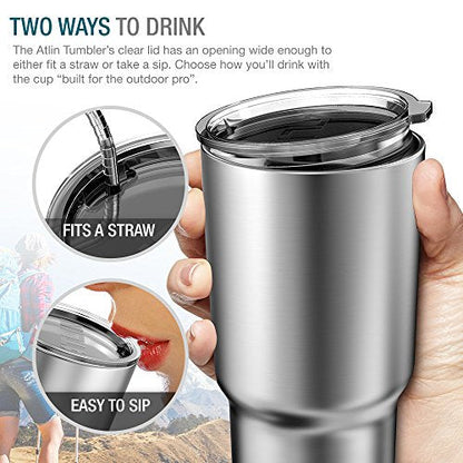 Stainless Steel 30 oz. Double Wall Vacuum Insulated Travel Tumbler