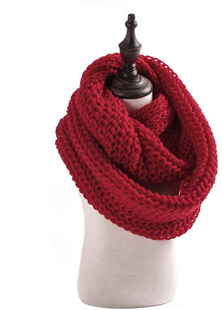 Jemis Women' s Super Soft Winter Knit Warm Infinity Scarf
