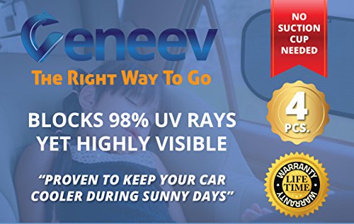 Car Sun Shade for Side and Rear Window (4 Pack)