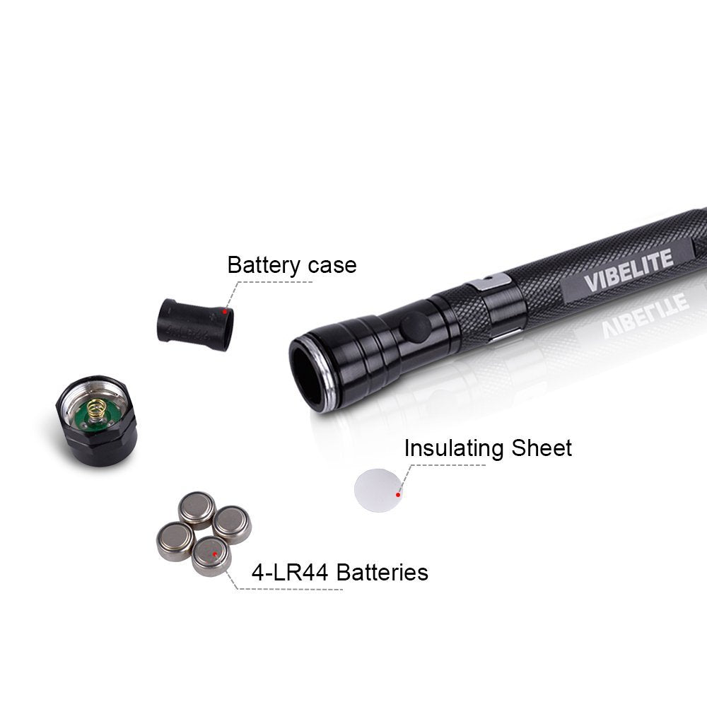 Magnetic Flexible LED Flashlight Telescoping Pickup Tool
