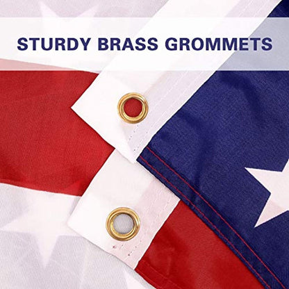 3' x 5' American Flag with Brass Grommets