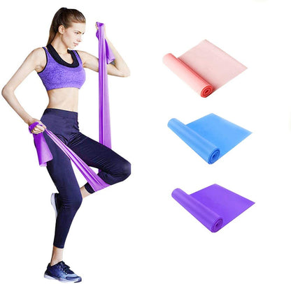 Qian Elastic Bands for Exercise,Professional Latex Resistance Band, Perfect for Strength Training,Physical Therapy, Pilates, at-Home Workouts, Yoga