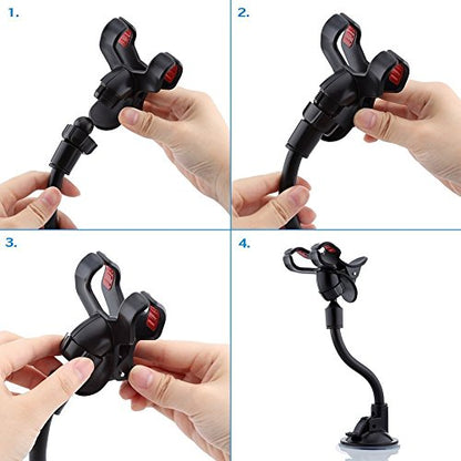 Car Windshield Long Arm Universal Phone Mount