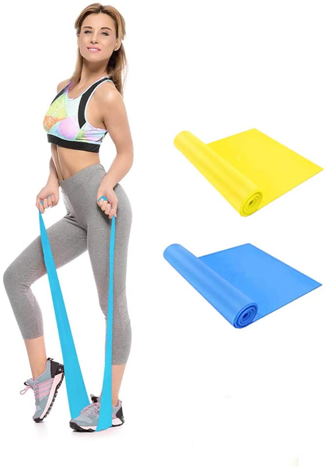 Qian Elastic Bands for Exercise,Professional Latex Resistance Band, Perfect for Strength Training,Physical Therapy, Pilates, at-Home Workouts, Yoga