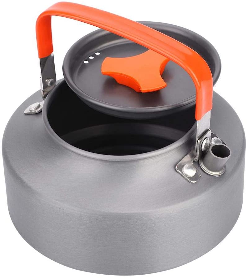 VGEBY1 Tea Pot, Water Kettle Teapot Coffee Pot 1.1L Outdoor Camping Teapot Safe and Heat Resistant Cooking Outdoor Equipment