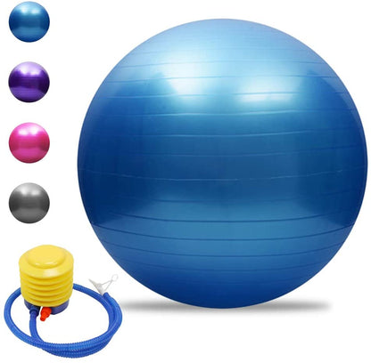 Lixada Yoga Mat Set - Include Exercise Ball,Jump Rope, Ankle Puller, Pilates Ball with Pipe, Yoga Mat with Carrying Strap and Storage Bag for Yoga, Pilates and Fitness(Optional)