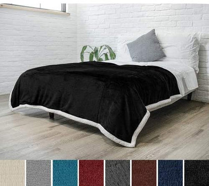 Twin Plush Sherpa Blanket