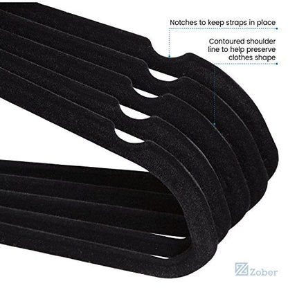 30 Pack: Premium Quality Space Saving Velvet Durable Clothing Hangers