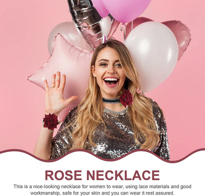  4Pcs Lace Choker Necklace