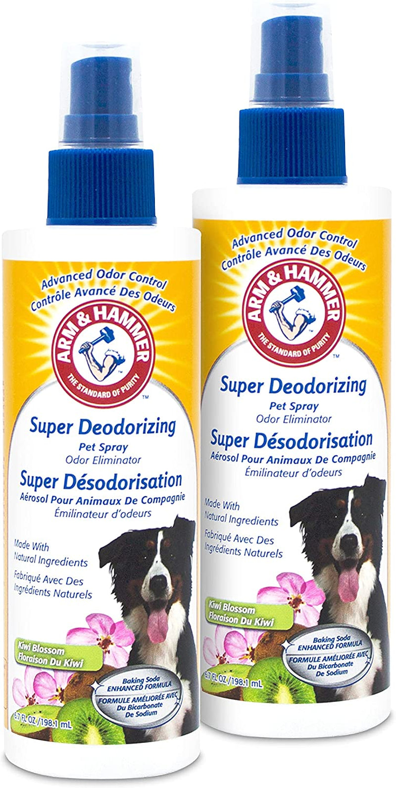 Arm & Hammer for Pets Super Deodorizing Spray for Dogs | Best Odor Eliminating Spray for All Dogs & Puppies | Fresh Kiwi Blossom Scent That Smells Great, 8 Ounces