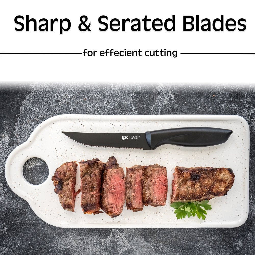 8 Piece Steal Knives Set - Stainless Steel and Dishwasher Safe